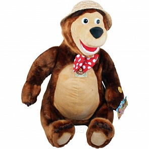 Мягкая игрушка – Мишка в шляпе из мультфильма Маша и медведь, озвученная, 48 см. (Мульти-Пульти, V90896/48sim)